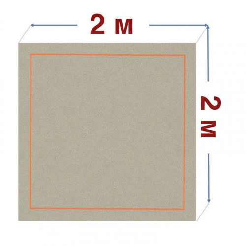 Ковер для художественной гимнастики (тренировочный) 2x2м